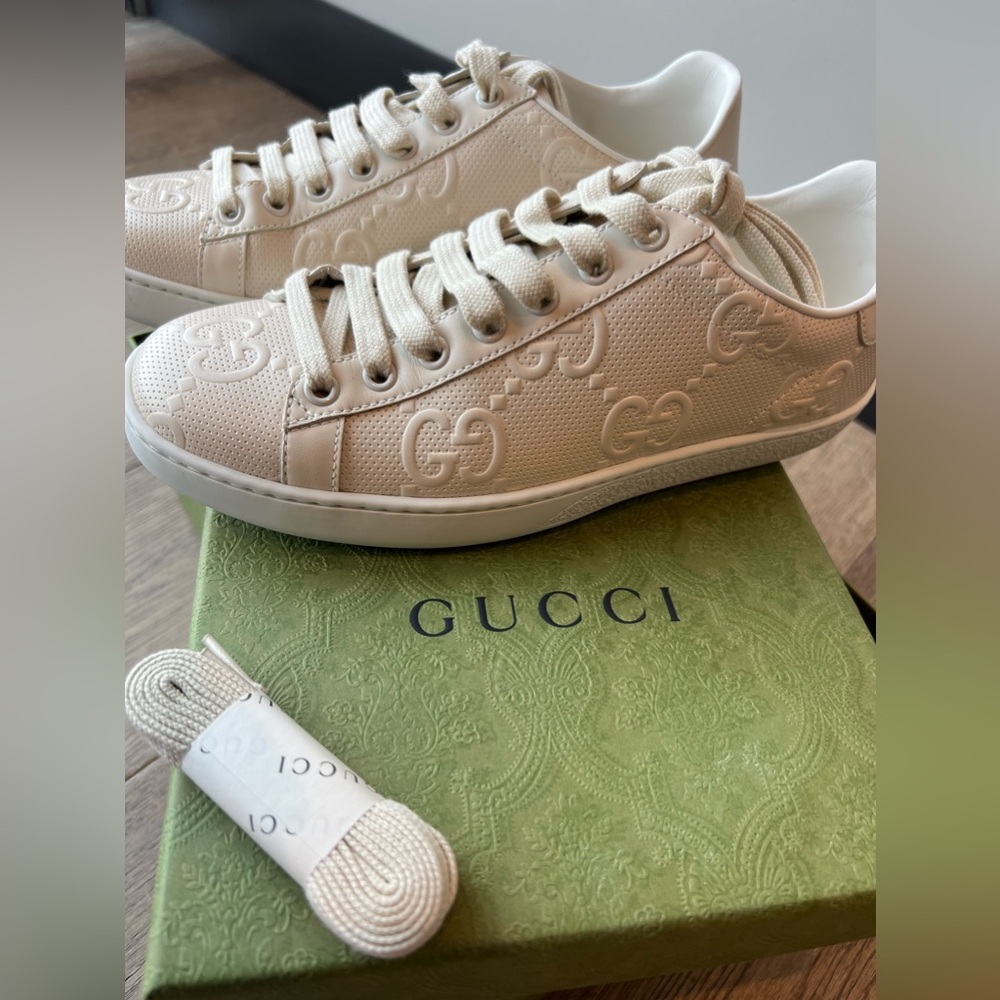 Gucci Embossed GG Ace Sneaker - Brand New Never Worn